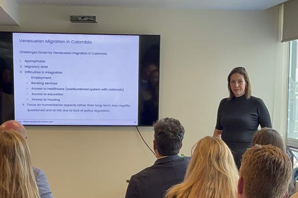 Presentación de la Fundación TAAP sobre migración e integración en Colombia